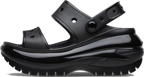 Crocs Sandalen Classic Mega Crush, Schwarz, 46/49 EU, (207989) von Crocs