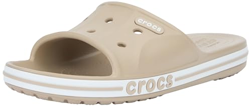 Crocs Unisex Bayaband Slide Schiebe-Sandalen, Cobblestone, 45/46 EU von Crocs