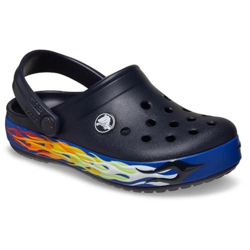 Crocs Unisex Kinder Crocband Clog T, Lights Deep Navy, 19/20 EU von Crocs