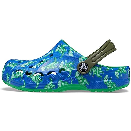 Crocs Unisex Kinder Baya Graphic Clog T Holzschuh, Blue Bolt Multi, 23 EU von Crocs