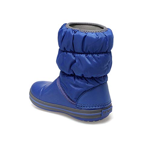 Crocs Winter Puff Boot Kids, Unisex - Kinder Schneestiefel, Blau (Cerulean Blue/Light Grey), 25/26 EU von Crocs