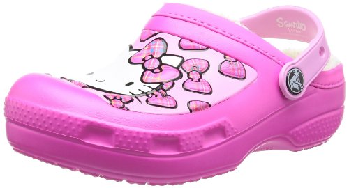 crocs CC Hello Kitty Bow Lnd Clog EU 15086-6L0, Mädchen Clogs & Pantoletten, Pink (Neon Magenta 6L0), EU 32/33 von Crocs