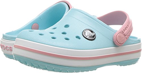 crocs Unisex-Kinder Crocband K Clogs, Ice Blue/White 4S3, 27/28 EU von Crocs