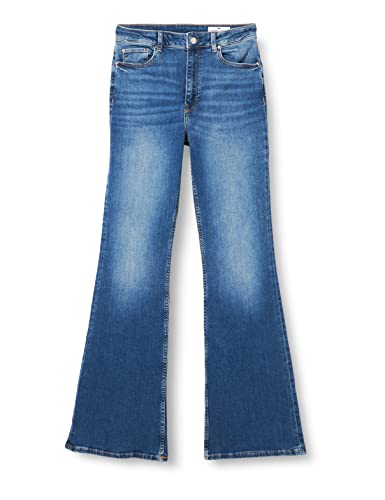 Cross Damen Flare Jeans, Mid Blue, 28W / 32L EU von Cross