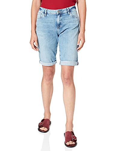 Cross Jeans Damen Amy Jeans-Shorts, Sky Blue Washed, 29W Kurz von Cross