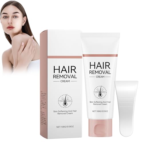 Body Hair Removal Cream Für Frauen Und Männer – Sanfte Enthaarungscreme Für Bikini-, Intimbereich, Beine Und Achseln – Schmerzlos Und Für Alle Hauttypen Geeignet, 100g Mit Spachtel Body Hair Removal Cream Für Frauen Und Männer – Sanfte Enthaarungscreme Für Bikini-, Intimbereich, Beine Und Achseln – Schmerzlos Und Für Alle Hauttypen Geeignet, 100g Mit Spachtel von Crsetmyth