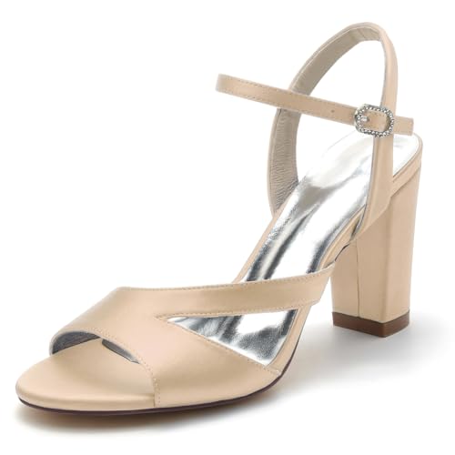 Champagne,38 EU,Damen Sommer Hochzeitsschuhe Minimalismus Sandalen Brautschuhe Für Hochzeit Partyabend Gericht Schuhe Champagne,38 EU,Damen Sommer Hochzeitsschuhe Minimalismus Sandalen Brautschuhe Für Hochzeit Partyabend Gericht Schuhe von CrtTsks