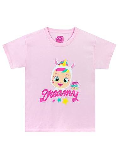 Cry Babies T-Shirt für Mädchen | Magic Tears Dreamy Puppen-Kinder-T-Shirt| Bequeme Baumwoll-Kinderkleidung | Offizielle Merchandising-Artikel | 128 von Cry Babies Magic Tears
