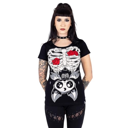 Cupcake Cult Ribcage Bat T-Shirt, Black, XXL - UK 18 Cupcake Cult Ribcage Bat T-Shirt, Black, XXL - UK 18 von Cupcake Cult