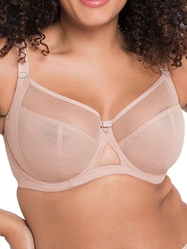 Curvy Kate Damen Victory Balconette Alltags-BH, Durchsichtig, Beige (Latte), 85K von Curvy Kate