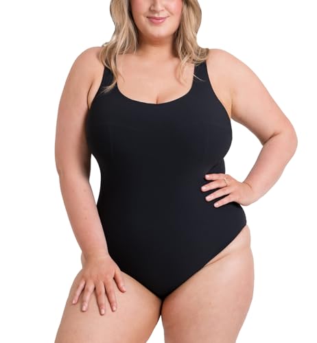 Curvy Kate Damen Deep Dive Badeanzug, Schwarz, 90FF Curvy Kate Damen Deep Dive Badeanzug, Schwarz, 90FF von Curvy Kate