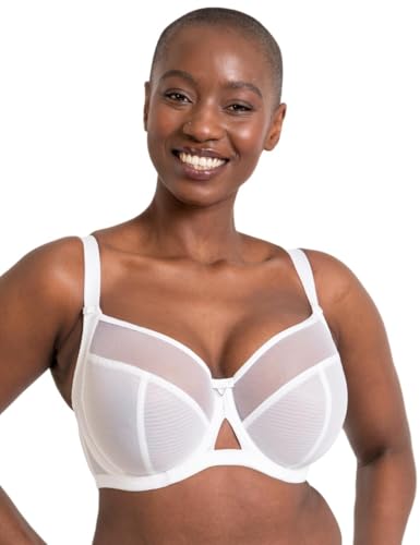 Curvy Kate Damen Victory 4 Part Balcony Bra Balconette-BH, Durchsichtig, White, 65D Curvy Kate Damen Victory 4 Part Balcony Bra Balconette-BH, Durchsichtig, White, 65D von Curvy Kate