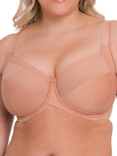 Curvy Kate Damen Wonderfully Full Cup Bra Balconette-BH, Blickdicht, Latte, 100DD von Curvy Kate