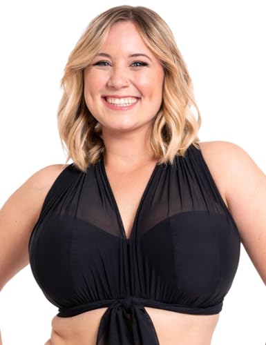 Curvy Kate Damen Wrapsody Bikinioberteil, (Black Black), (Herstellergröße: 34J) von Curvy Kate