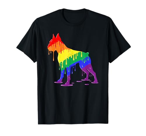 Ice Cream Drip Boxer Hund Lesben Gay Pride Damen Herren T-Shirt Ice Cream Drip Boxer Hund Lesben Gay Pride Damen Herren T-Shirt von Cute LGBTQ Boxer Dog Costume For Men Women
