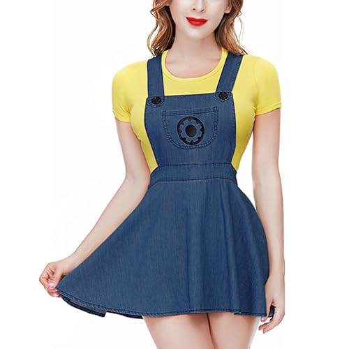 CutiePlusU Erwachsene Strampler mit Knopf im Schritt Bodysuit Spielanzug Tracht Radzähne Denim Overall Rock Set Dunkelblau 3XL CutiePlusU Erwachsene Strampler mit Knopf im Schritt Bodysuit Spielanzug Tracht Radzähne Denim Overall Rock Set Dunkelblau 3XL von CutiePlusU