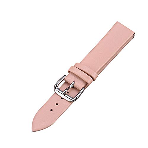 Frau Uhrenarmbänder Lederarmband Uhrenarmband 12-24mm Mehrfarbenuhrenarmbänder Rosa, 18mm von Cycat