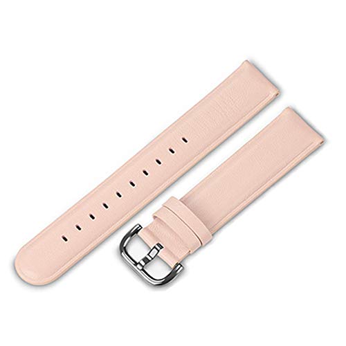 Leder Quick Release-Uhrenarmband mit polierter Uhr Schließt Schnalle Rosa, 44mm von Cycat