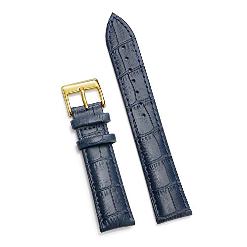 Uhrenarmband Leder weiches Handgelenk-Gurt-Armband 12/14/16/18/20/22/24mm Uhr Dornschliesse Typ 3, 14mm von Cycat