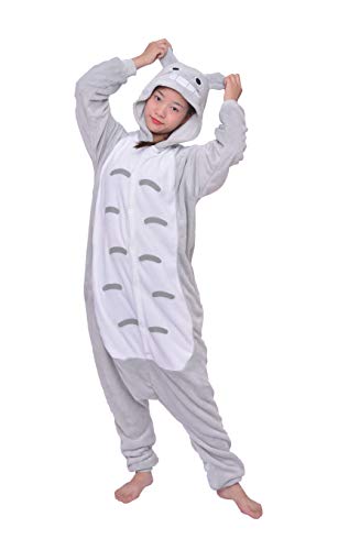 D'BOON Erwachsene Kinder Totoro Onesie Animal Pyjama einteiliges Nachtwäsche-Kostüm(Fit für Höhe(129-142cm)) von D'BOON