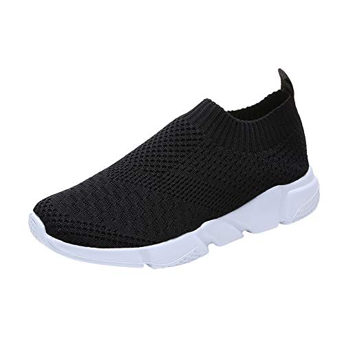 DAIFINEY Damen Turnschuhe Walkingschuhe Atmungsaktiv Laufschuhe Leichtgewichts Sportschuhe Freizeitschuhe Straßenlaufschuhe Sneaker Trainer für Outdoor Fitness Gym Walkingschuhe(Schwarz/Black,37) von DAIFINEY