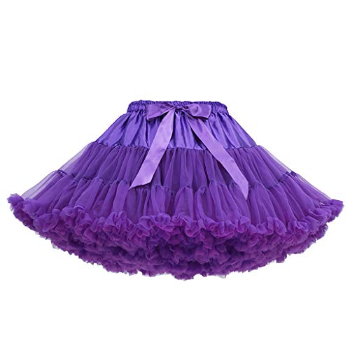 DAIFINEY Tutu Prinzessin Tüll Unterrock Pettiskirt Petticoat Tanzkleid Ballettrock Hochwertiger Plissee-Mullrock Tüllrock Cosplay(3-Mehrfarbig/B,Einheitsgröße) #434 von DAIFINEY