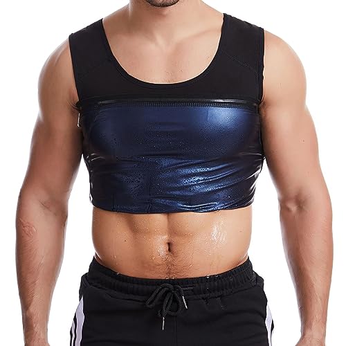 Sauna Suit for Men, Performance Compression Shirt, Shaper Tank Top Vest, Premium Sweatsuits for Men Workout, Gym (DE/NL/SE/PL, Alphanumerisch, L, XL, Regular, Regular) von DAILISHA