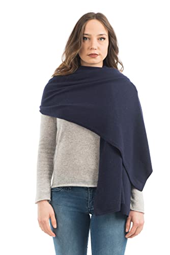 Dalle Piane Cashmere - Stola aus Kaschmir-Gemisch - Made in Italy - Damen, Farbe: Blau, Einheitsgröße von Dalle Piane Cashmere