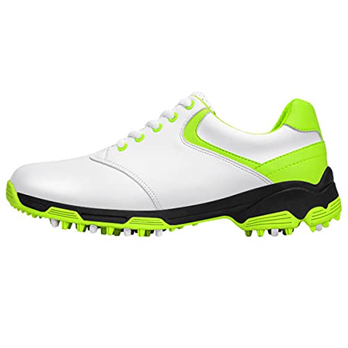 DAMANDO Frauen Golfschuhe, Damen Spikeless Golf Training Turnschuhe Outdoor wasserdichte Golf Trainer,Grün,37 EU von DAMANDO