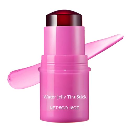 Milk Jelly Blush, Milk Jelly Blush Stick Tint, Milk Jelly Tint, Milk Cooling Water Jelly Tint Lip Gloss, Water Jelly Tint Stick, Sheer Lip & Cheek Stain (Purple) von DANC