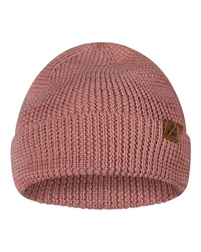 DANISH ENDURANCE Merino Beanie für Damen & Herren, mit recyceltem Polyester, Klassische Unisex Mütze, Weich, Warm, Stretchy, Nachhaltig (Rosa) von DANISH ENDURANCE