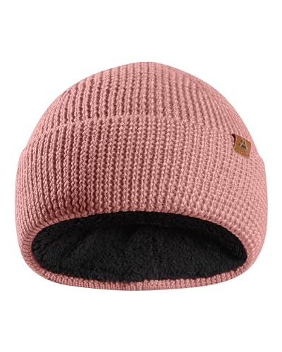 DANISH ENDURANCE Merino Kinder Beanie mit Fleece, Rosa, Einheitsgröße von DANISH ENDURANCE