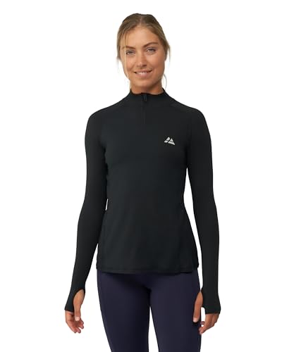 DANISH ENDURANCE Sport-Shirt, Stretch, Langarm, für Damen XS Schwarz von DANISH ENDURANCE