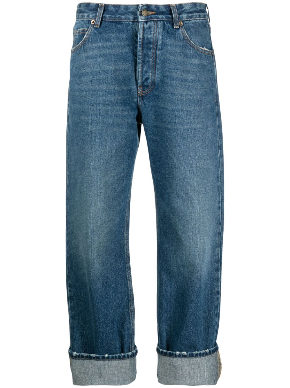 DARKPARK Gerade Cropped-Jeans - Blau von DARKPARK