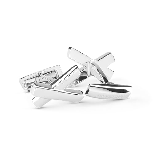 DAVIDOFF ESSENTIALS Manschettenknöpfe Silber – exklusive rhodinierte Messing Manschettenknöpfe – stilvolle Herren Accessoires in attraktiver Hyphen-Form DAVIDOFF ESSENTIALS Manschettenknöpfe Silber – exklusive rhodinierte Messing Manschettenknöpfe – stilvolle Herren Accessoires in attraktiver Hyphen-Form von DAVIDOFF