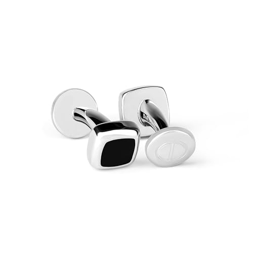 DAVIDOFF ESSENTIALS Mini Manschettenknöpfe Silber/Schwarz – rhodinierte Messing Manschettenknöpfe quadratisch – stilvolle Herren Accessoires für schlichte Eleganz DAVIDOFF ESSENTIALS Mini Manschettenknöpfe Silber/Schwarz – rhodinierte Messing Manschettenknöpfe quadratisch – stilvolle Herren Accessoires für schlichte Eleganz von DAVIDOFF