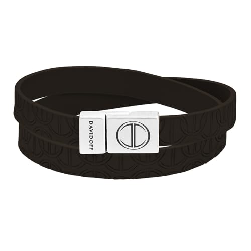 DAVIDOFF ICON Bracelet - Herren Doppelschlaufen Armband Braun – sportliches Italienisches Lederarmband - Magnetverschluss aus Messing mit Finishing in Sterlingsilber in Antikoptik DAVIDOFF ICON Bracelet - Herren Doppelschlaufen Armband Braun – sportliches Italienisches Lederarmband - Magnetverschluss aus Messing mit Finishing in Sterlingsilber in Antikoptik von DAVIDOFF