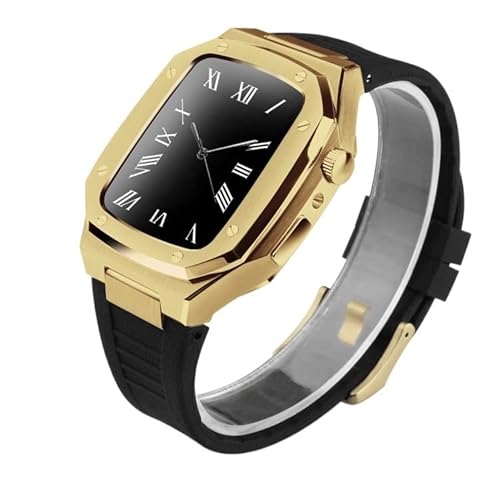 DAVNO Modifikationsset für Apple Watch, Mod-Lünette, Gummiband, Metallband, 44 mm, 45 mm, 41 mm, 40 mm, für iWatch Serie 8, 7, 6, SE, 5, 4, 45 mm, Achat von DAVNO