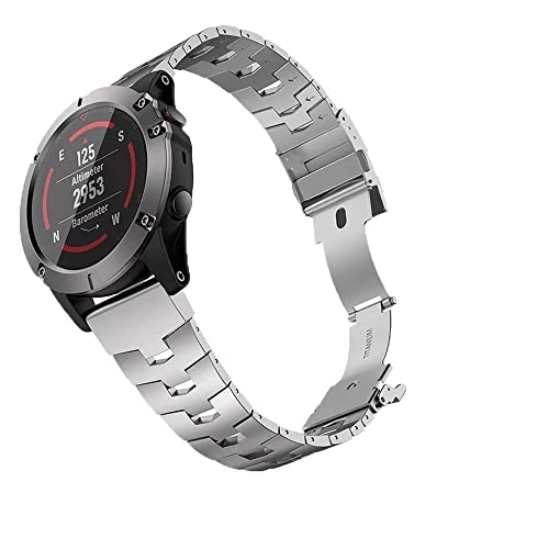 DAVNO Quick Release 22 26 mm Armband für Garmin Fenix 6 6X Pro 5 5X Plus 935 3HR Uhr Titanlegierung Uhrenarmband Zubehör Armband, 22mm Fenix 5 5Plus, Achat von DAVNO