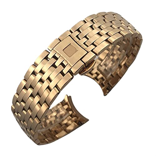 DAVNO Uhrenarmband aus Edelstahl mit gebogenem Ende, 16 mm, 19 mm, 20 mm, 316L, für Omega DE VILLE PRESTIGE Orbis Edition Uhrenarmband, Faltschließe, 16 mm, Achat von DAVNO