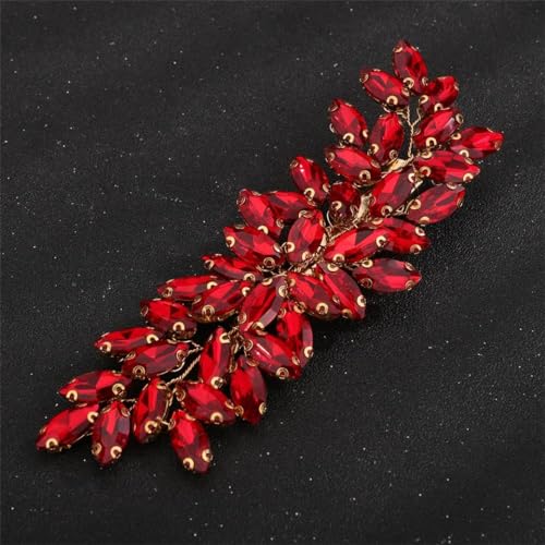 Haarspangen für Braut, Kopfschmuck, Strass, Rot, Party, Hochzeit, Accessoires, Brautschmuck, Haarspange, Gold, Minzblau von DBFBDTU