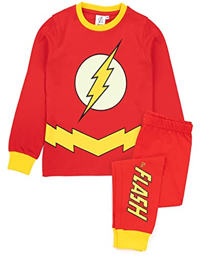 DC Comics Die Flash-Pyjamas-Jungen Kinder glühen im dunklen Kostüm PJS 8-9 Jahre von DC Comics