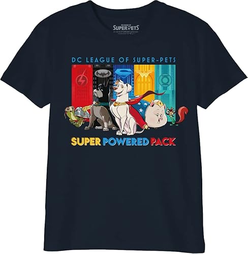 dc comics Jungen Bosupetts007 T-Shirt, Marineblau, 6 Jahre von DC Comics