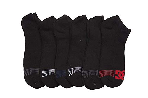 DC 6-Pack Men's Sport No Show Socks Assorted, 10-13 Size (Shoe Size 6-12.5) von DC