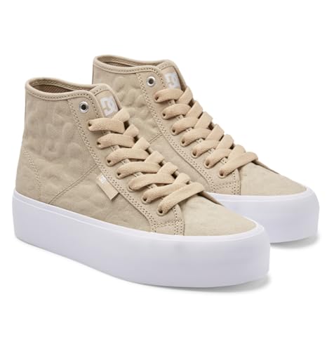 DC Shoes Damen Manual Hi Platform Sneaker, Espresso/Taupe, 38 EU von DC Shoes