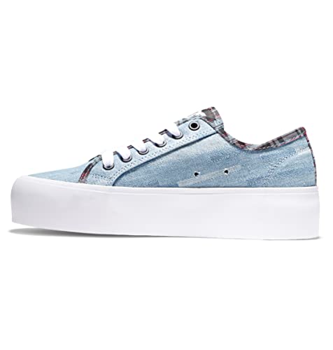 DC Shoes Damen Manual Sneaker, Dark Denim, 40 EU von DC Shoes