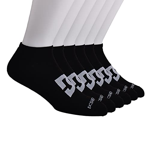 DC Shoes Herren Halbkissen Low Cut Socken, Schwarz, 6 Stück, Einheitsgröße von DC Shoes