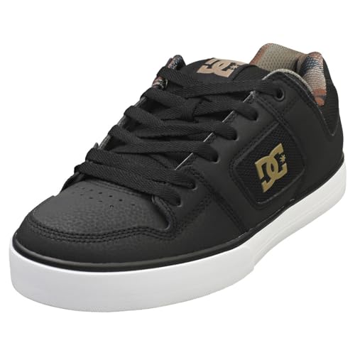 DC Shoes Herren Pure Sneaker, Black/Black/Green, 43 EU von DC Shoes