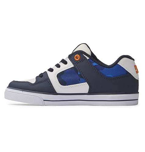 DC Shoes Jungen Pure Elastic Sneaker, Shady Blue Orange, 34.5 EU von DC Shoes