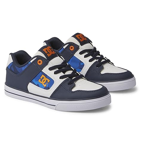 DC Shoes Pure Elastic Sneaker, Shady Blue/ORANGE, 30.5 EU von DC Shoes